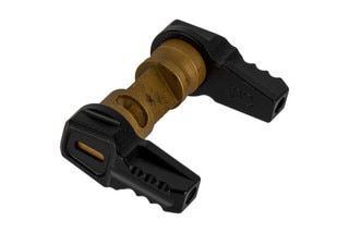 Fortis SLS FIFTY safety selector with titnium nitride core, black skeletonized levers, and RidgeKey lever locking system